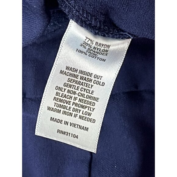 Crown & Ivy Leggings 8P Navy Cropped Activewear Pants Yoga Gym Workout - Picture 4 of 9